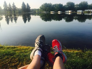 Relaxing at the campgroud