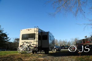 Our campsite…after all the rain. :) 